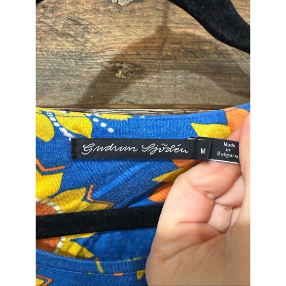 Gudrun Sjoden colorful dress pockets discoloration size M - Picture 4 of 10